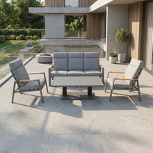 Load image into Gallery viewer, Candour Palermo 3-Seater Sofa & Armchair Outdoor Set