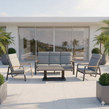 Load image into Gallery viewer, Candour Palermo 3-Seater Sofa & Armchair Outdoor Set