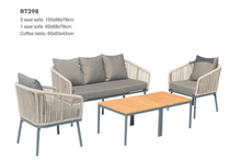 Load image into Gallery viewer, Candour Palermo 3-Seater Sofa & Armchair Outdoor Set