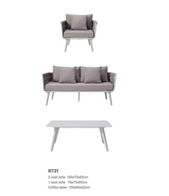 Load image into Gallery viewer, Candour Sorrento 3-Seater Sofa & Armchair Outdoor Set