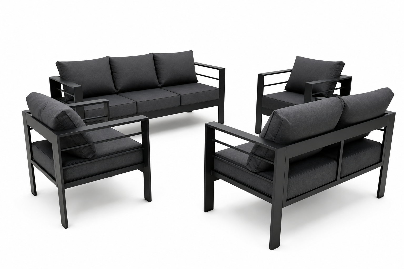 Candour Riviera 7-Seater Outdoor Lounge Dining Set