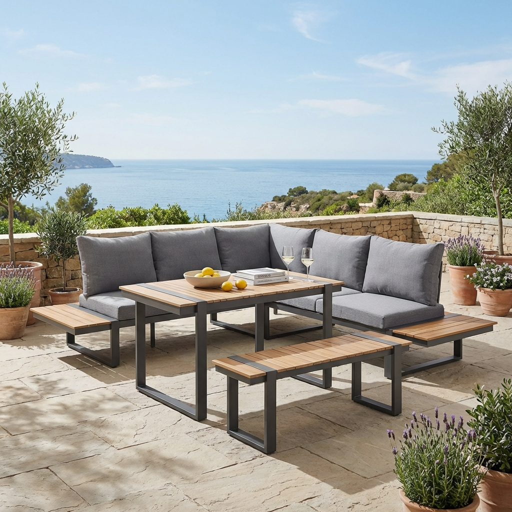 Candour Sorrento 3-Seater Sofa & Armchair Outdoor Set
