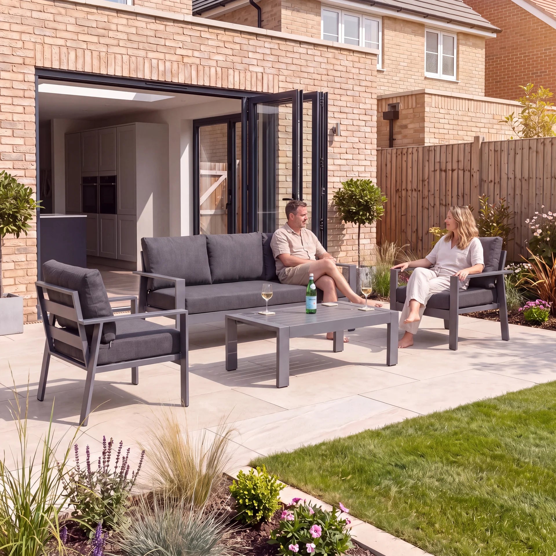 Candour Verona 3-Seater Sofa & Armchair Outdoor Set