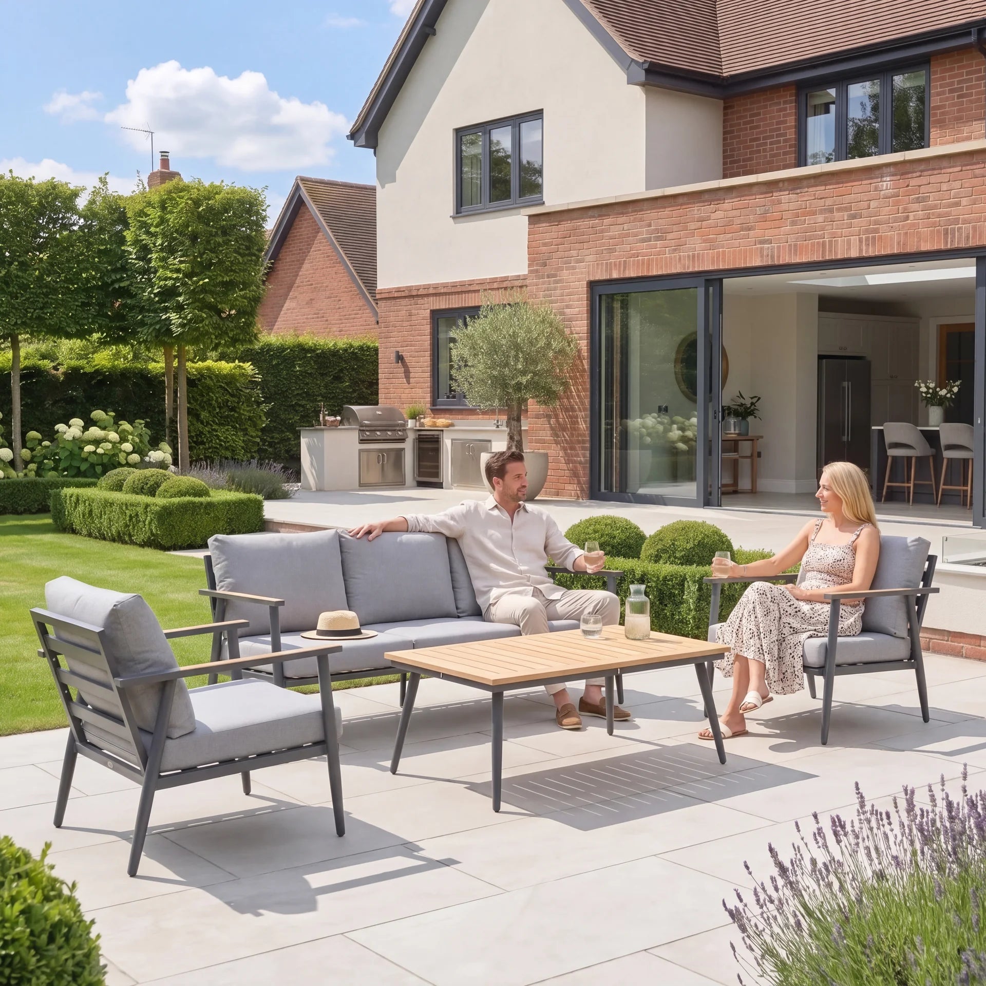 Candour Palermo 3-Seater Sofa & Armchair Outdoor Set