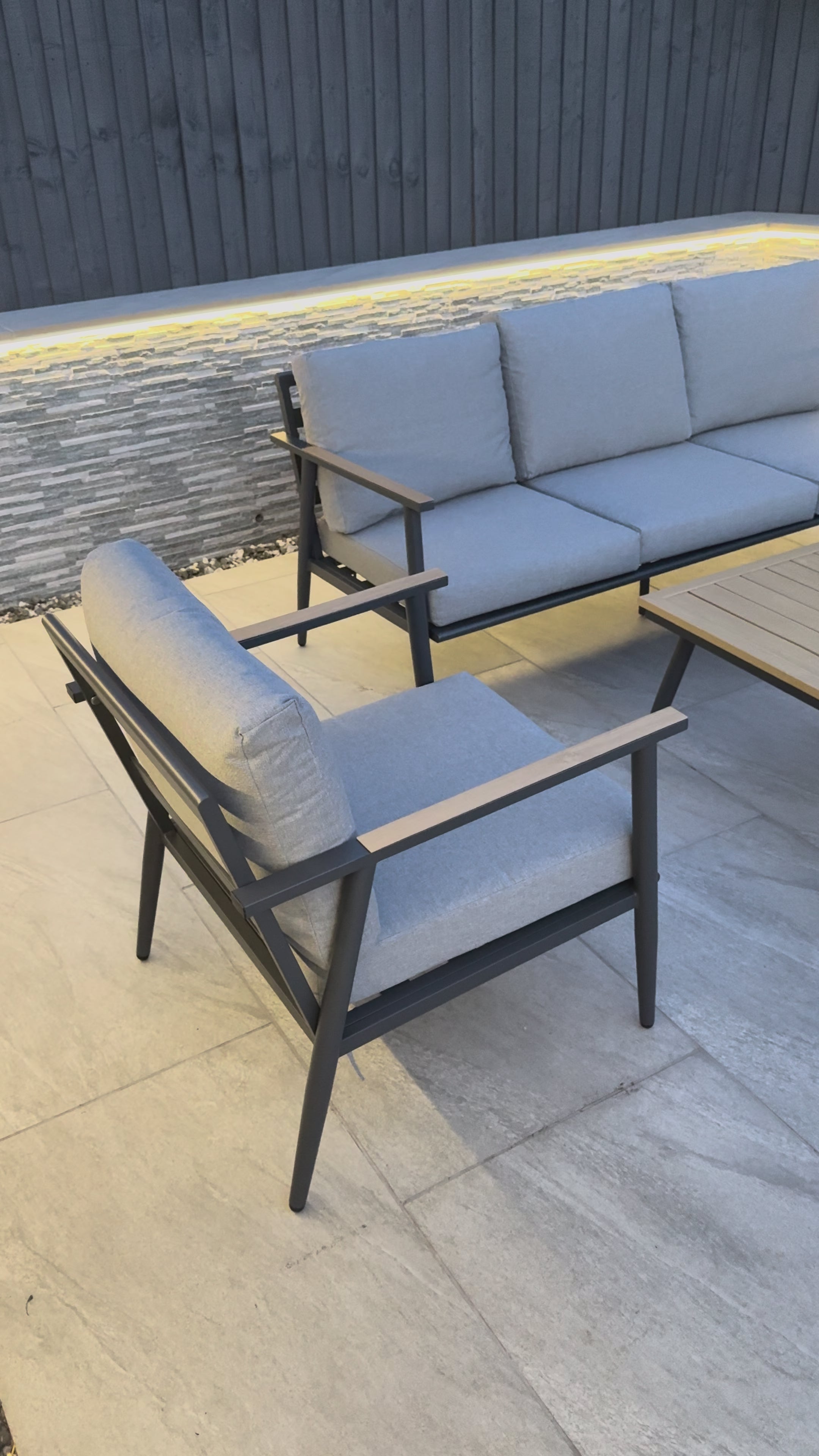 Candour Palermo 3-Seater Sofa & Armchair Outdoor Set