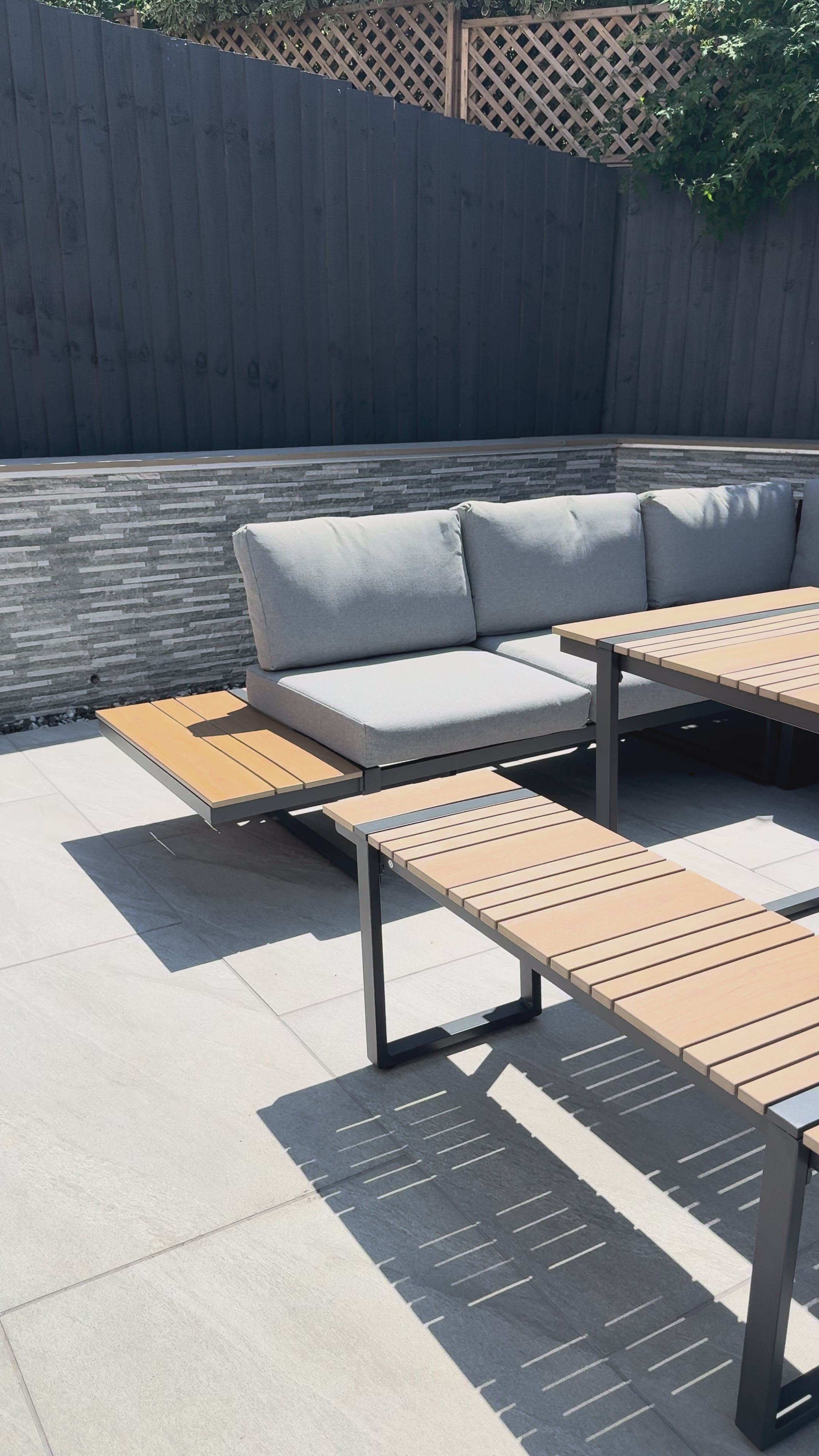 Candour Sorrento Corner Sofa Dining Set with Bench