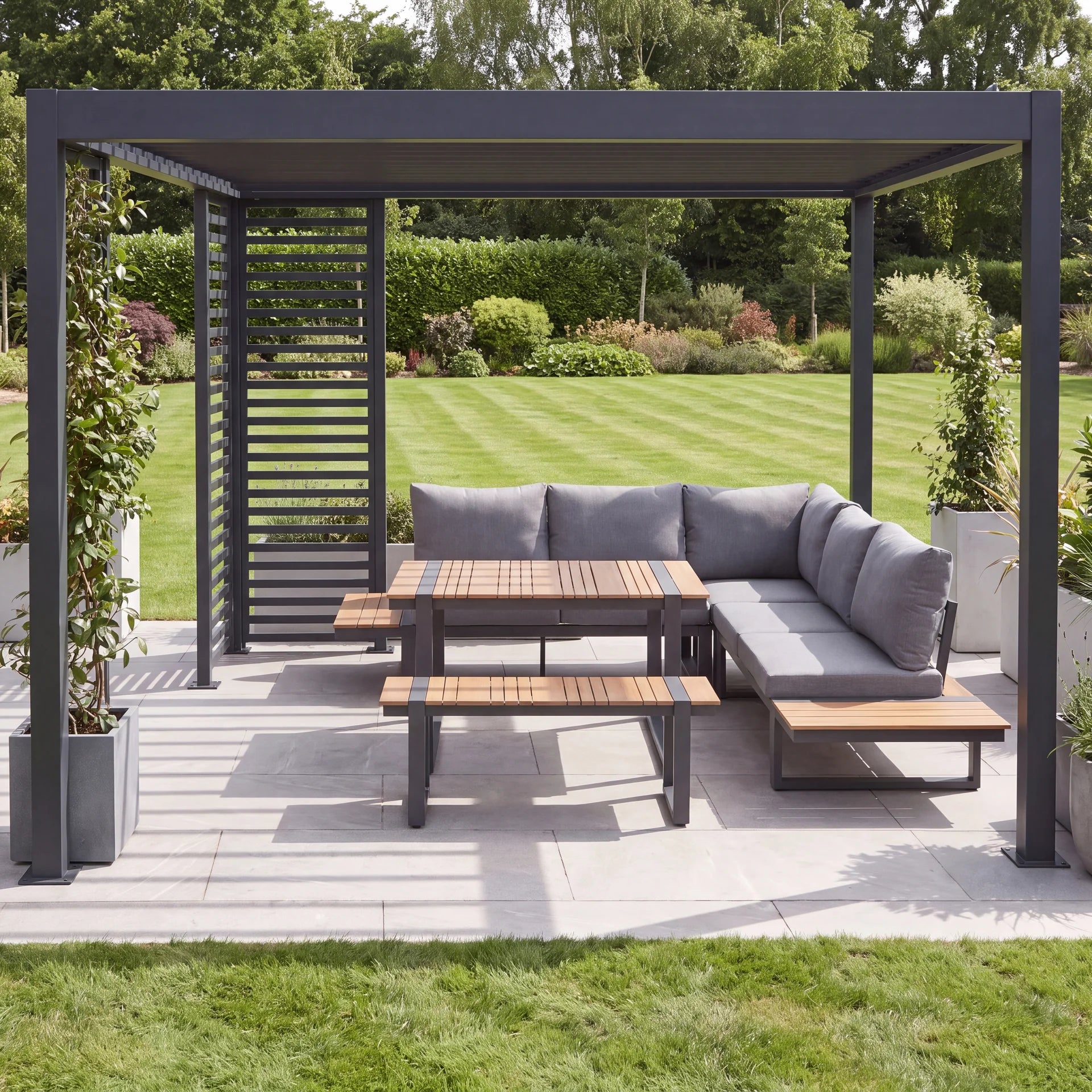 Candour Sorrento Corner Sofa Dining Set with Bench